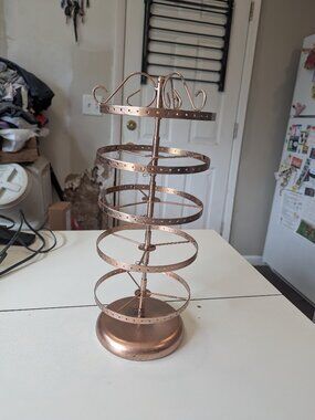 Gold 5 Tier Metal Earring Organizer